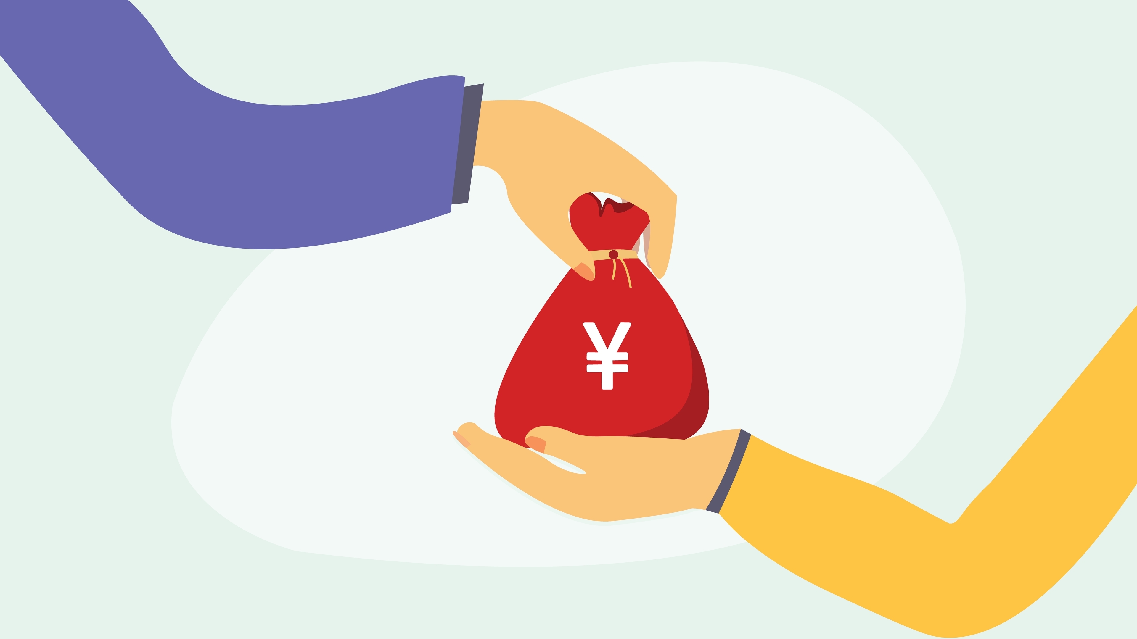 助成金の交付イラスト