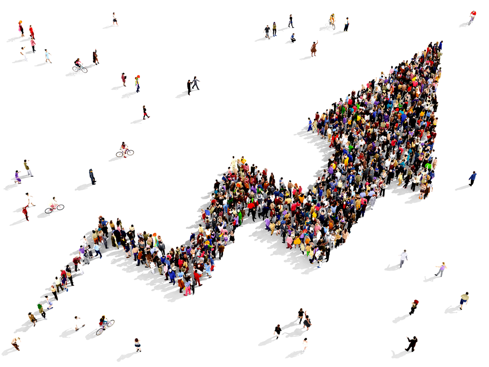 人数の急増　イメージ画像