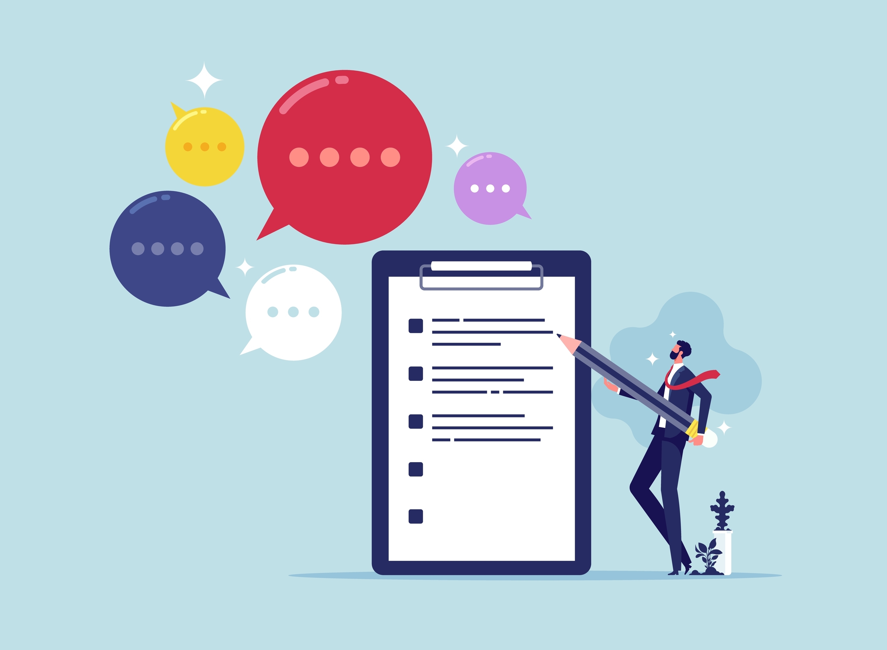 口コミをまとめた表