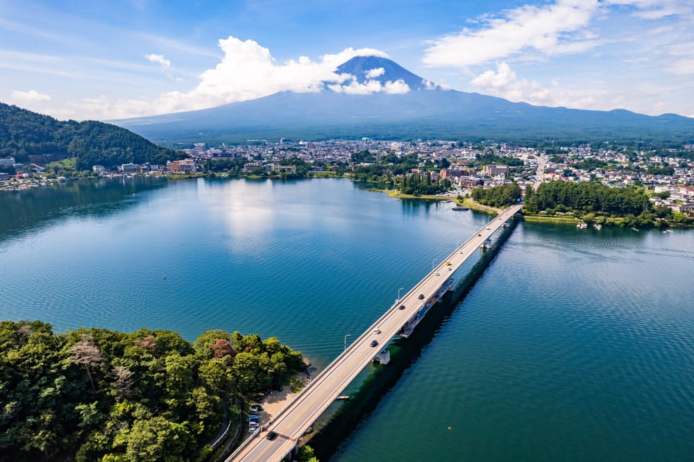 山梨県富士河口湖の画像