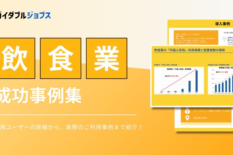 飲食業　外国人採用成功事例集DL　サムネイル