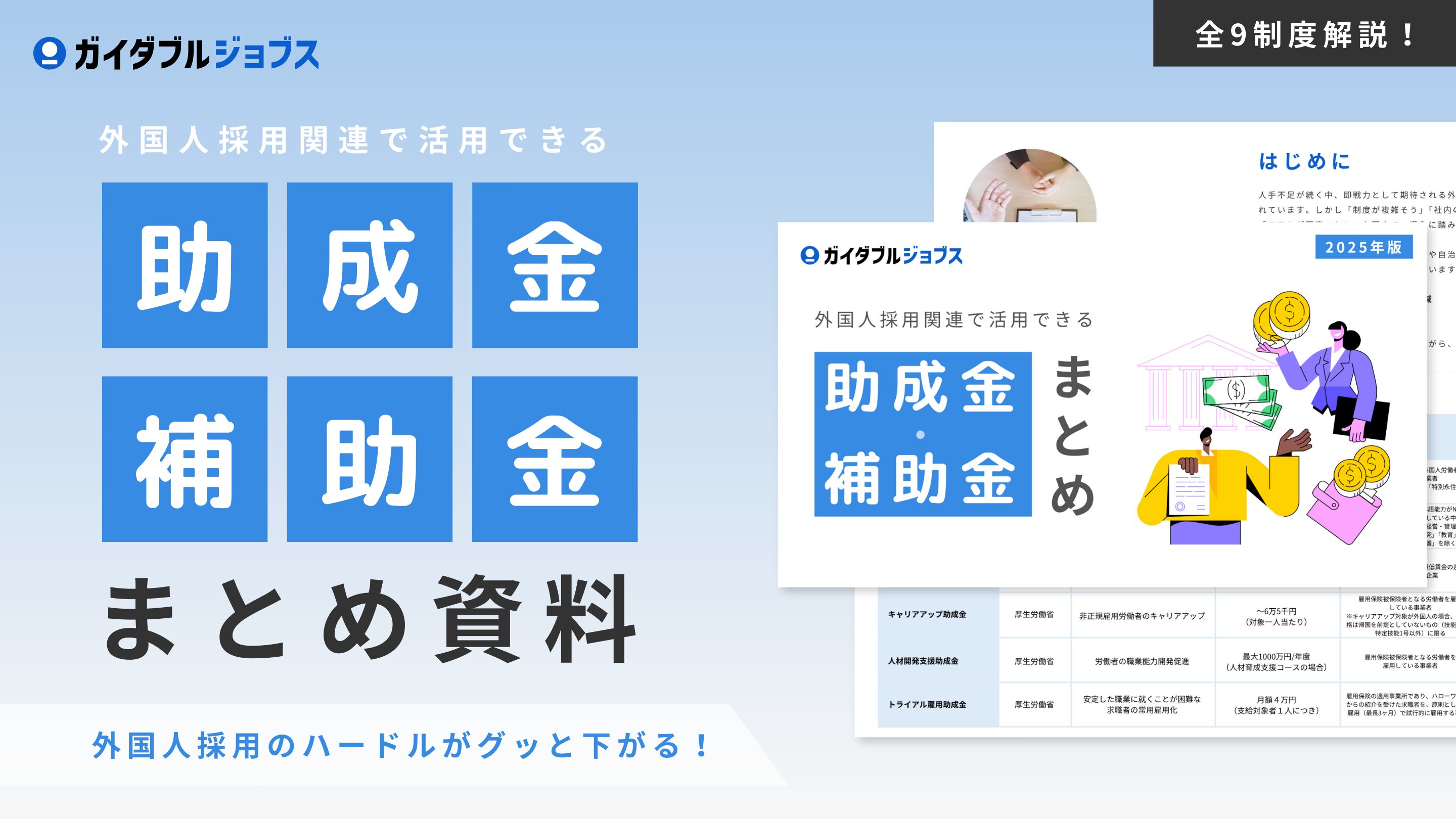 外国人採用で活用できる助成金・補助金まとめDL サムネイル
